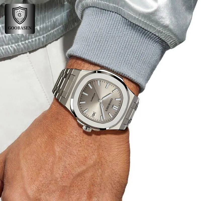 Luxury Men’s Watch – Square Stainless Waterproof