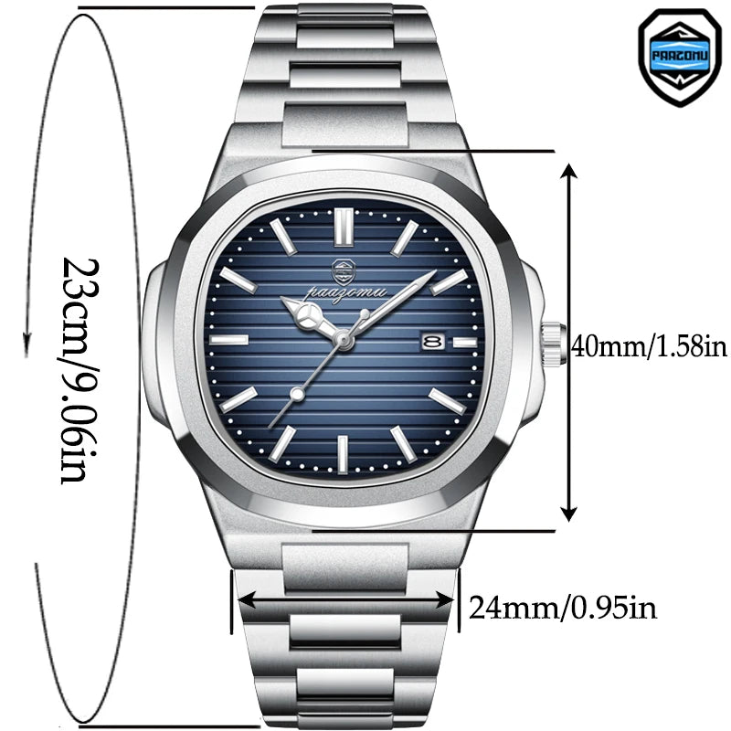Men’s Luxury Stainless Steel Quartz Watch - Aston