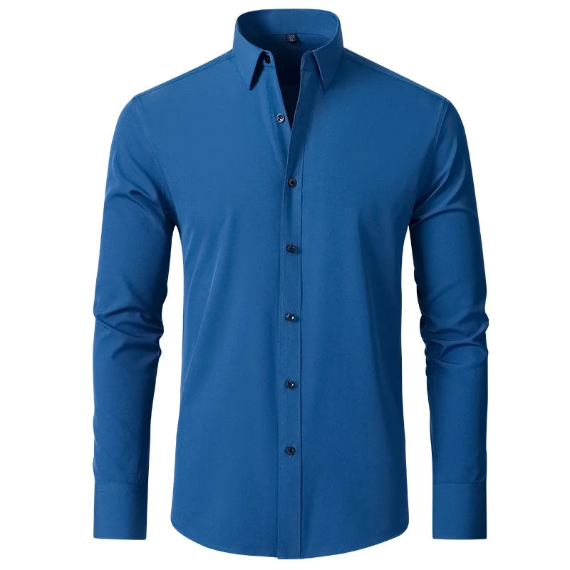 The Milano – Men’s High Elastic Seamless Dress Shirt
