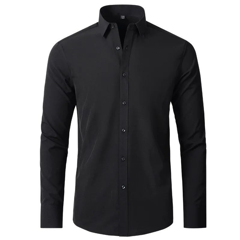 The Milano – Men’s High Elastic Seamless Dress Shirt