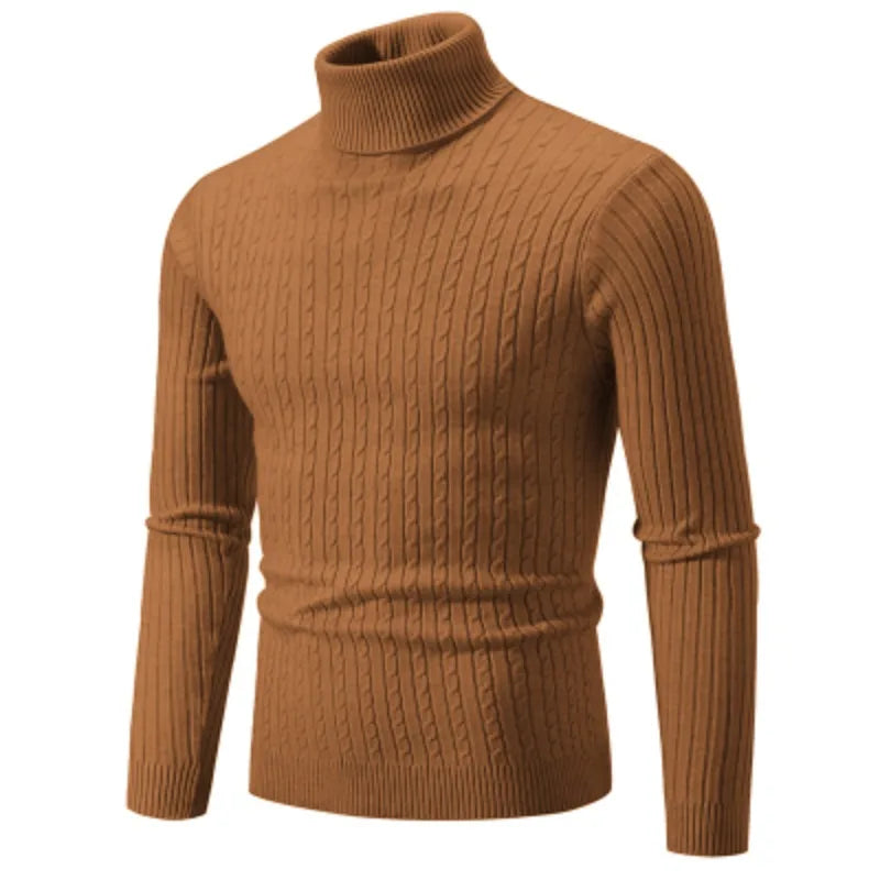 Men’s High Neck Wool Sweater - Oliver