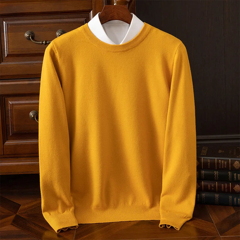 The Oxford – Men’s Merino Wool O-Neck Sweater