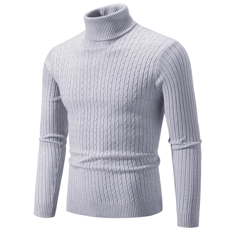 Men’s High Neck Wool Sweater - Oliver
