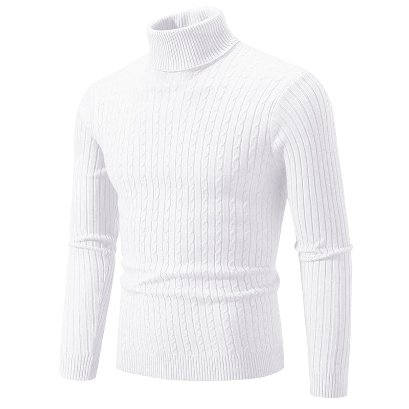Men’s High Neck Wool Sweater - Oliver