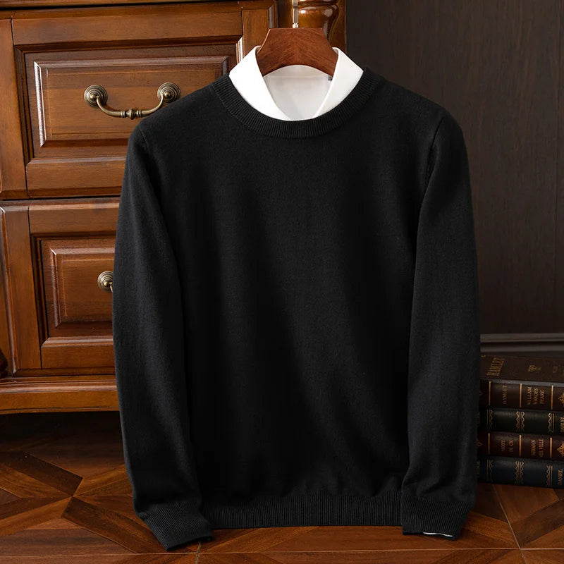 The Oxford – Men’s Merino Wool O-Neck Sweater