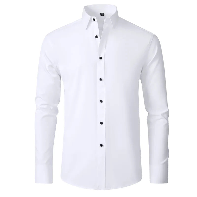 The Milano – Men’s High Elastic Seamless Dress Shirt