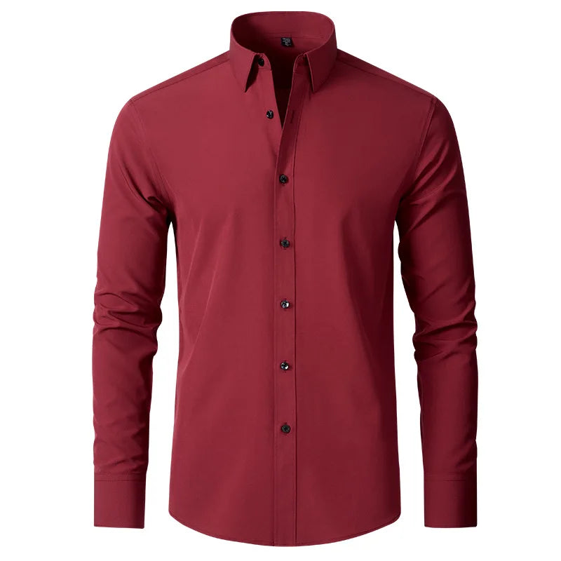 The Milano – Men’s High Elastic Seamless Dress Shirt