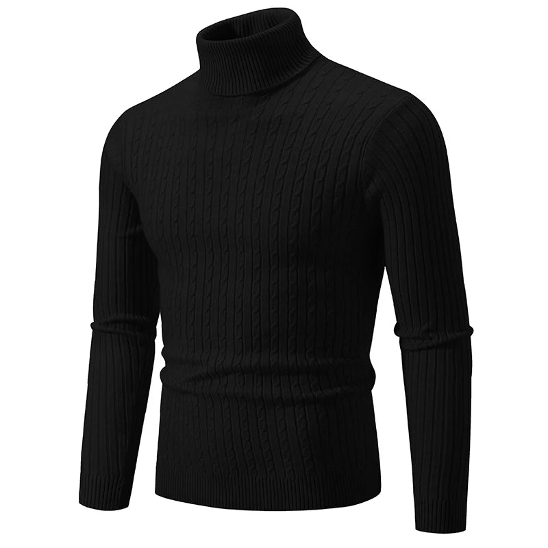 Men’s High Neck Wool Sweater - Oliver