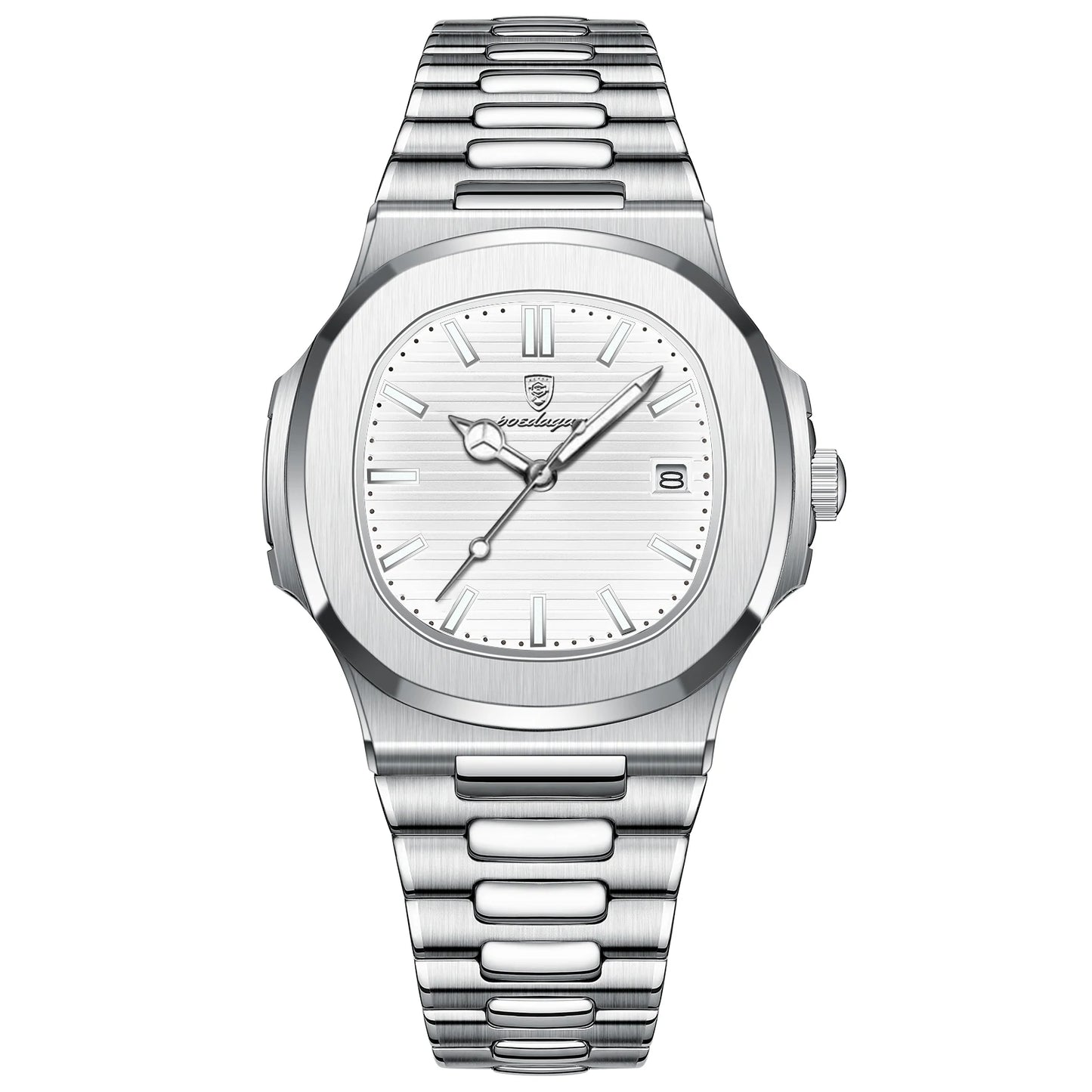 Poedegar Imperial – Men’s Square Stainless Steel Watch
