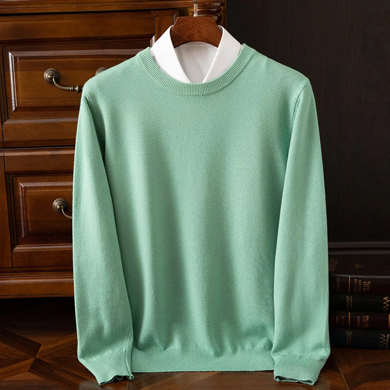 The Oxford – Men’s Merino Wool O-Neck Sweater
