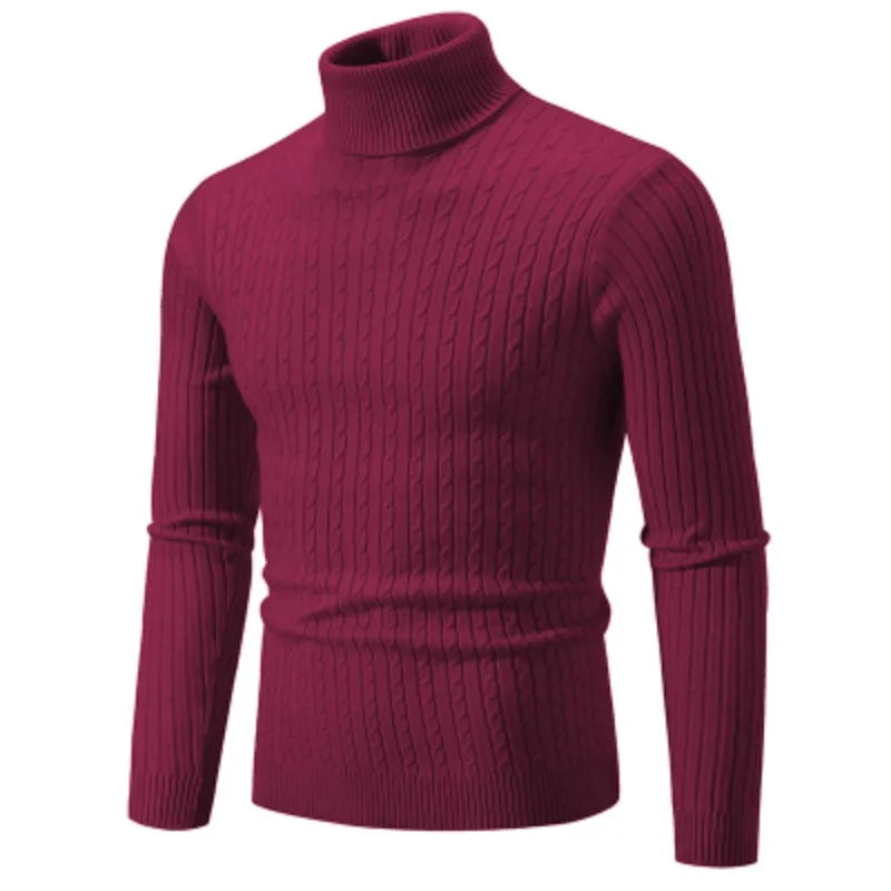 Men’s High Neck Wool Sweater - Oliver