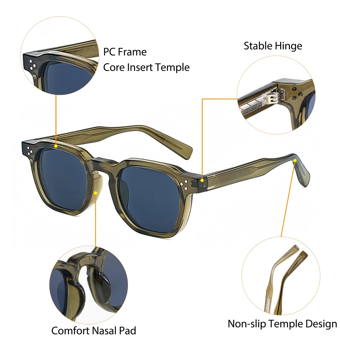Soho – Small Square Frame Sunglasses