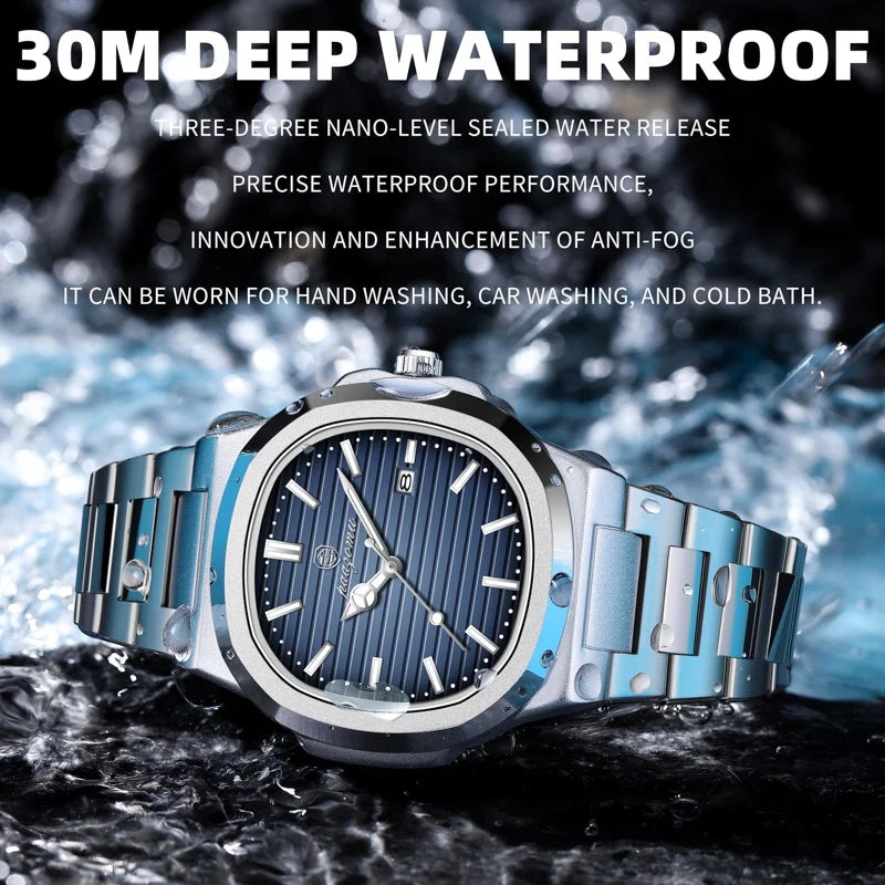 Men’s Luxury Stainless Steel Quartz Watch - Aston