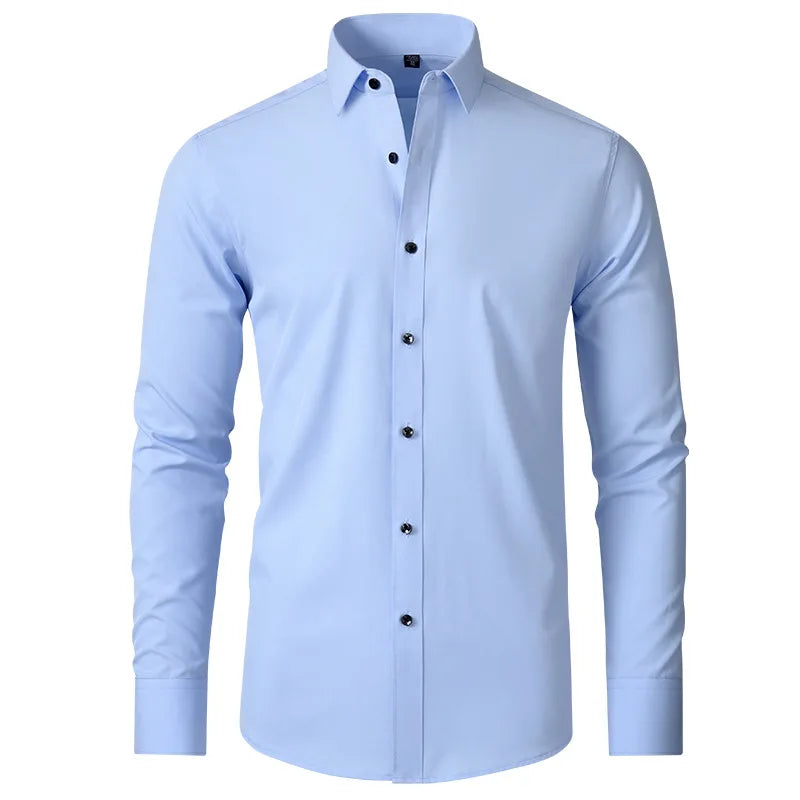 The Milano – Men’s High Elastic Seamless Dress Shirt