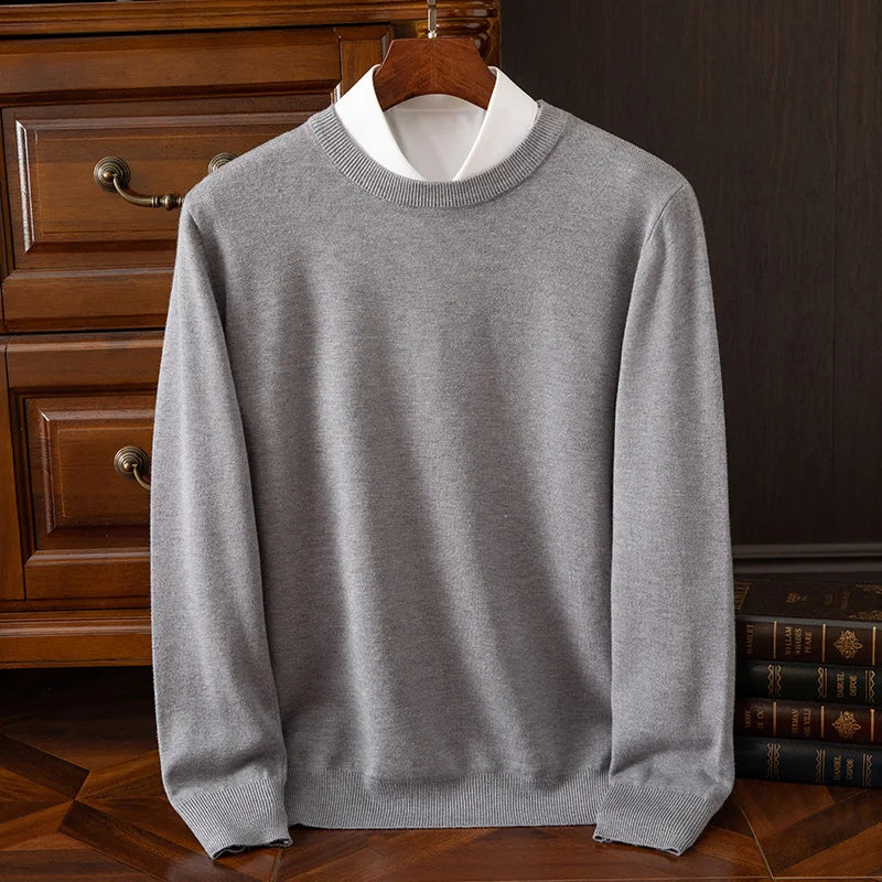 The Oxford – Men’s Merino Wool O-Neck Sweater