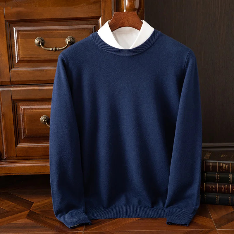 The Oxford – Men’s Merino Wool O-Neck Sweater