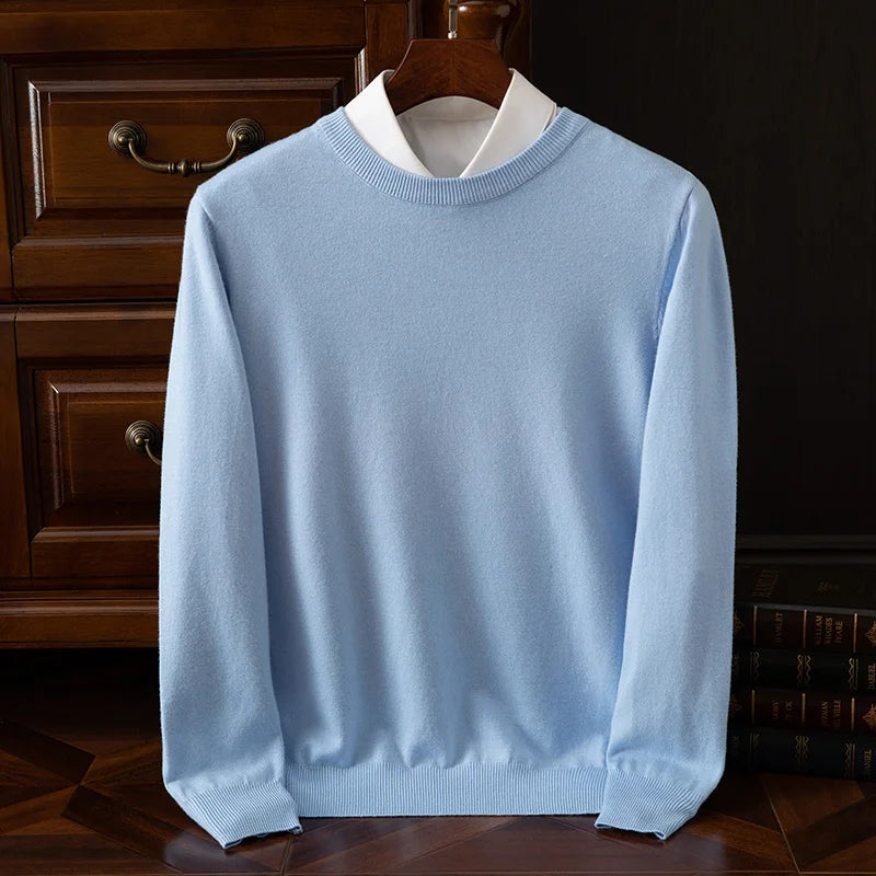 The Oxford – Men’s Merino Wool O-Neck Sweater