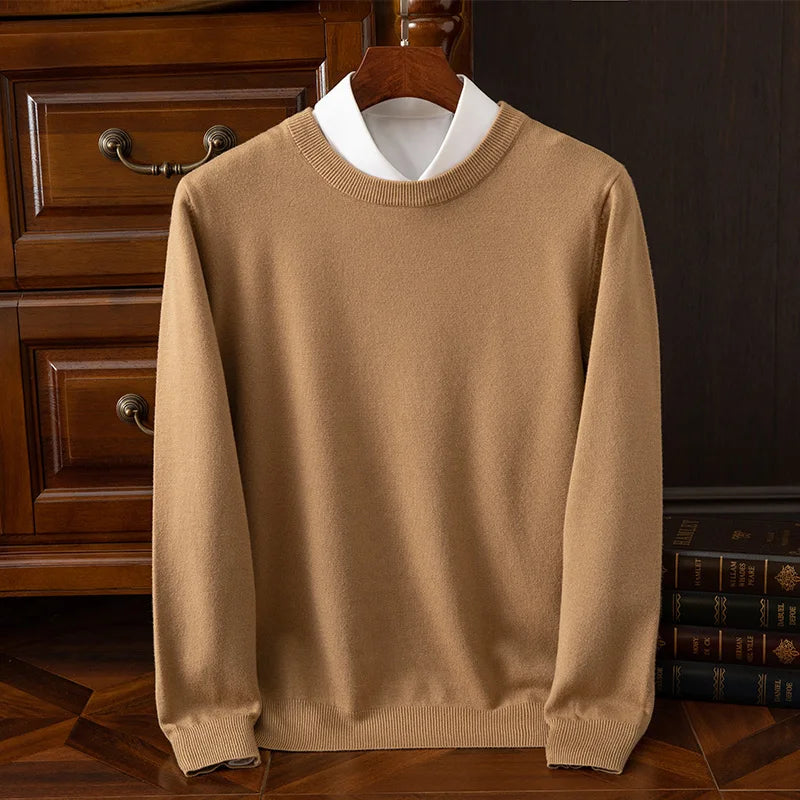 The Oxford – Men’s Merino Wool O-Neck Sweater