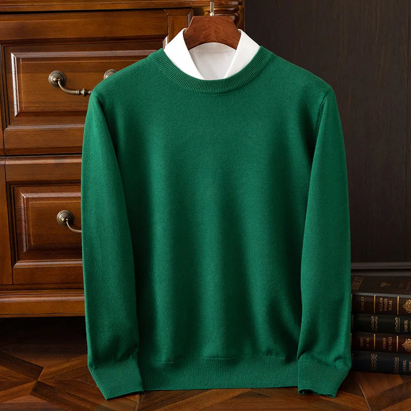 The Oxford – Men’s Merino Wool O-Neck Sweater