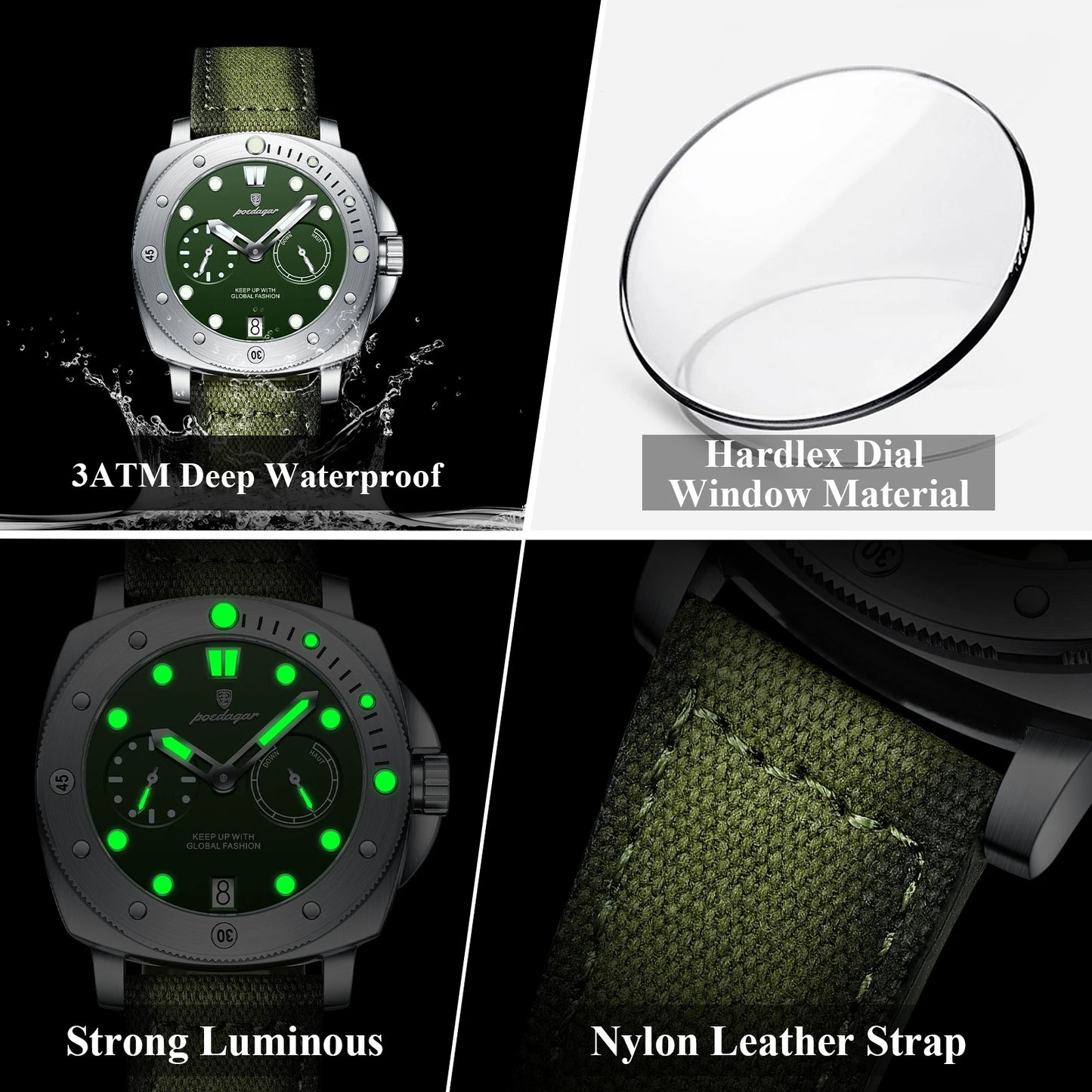 Luxury Military Watch Waterproof with Luminous - Elite