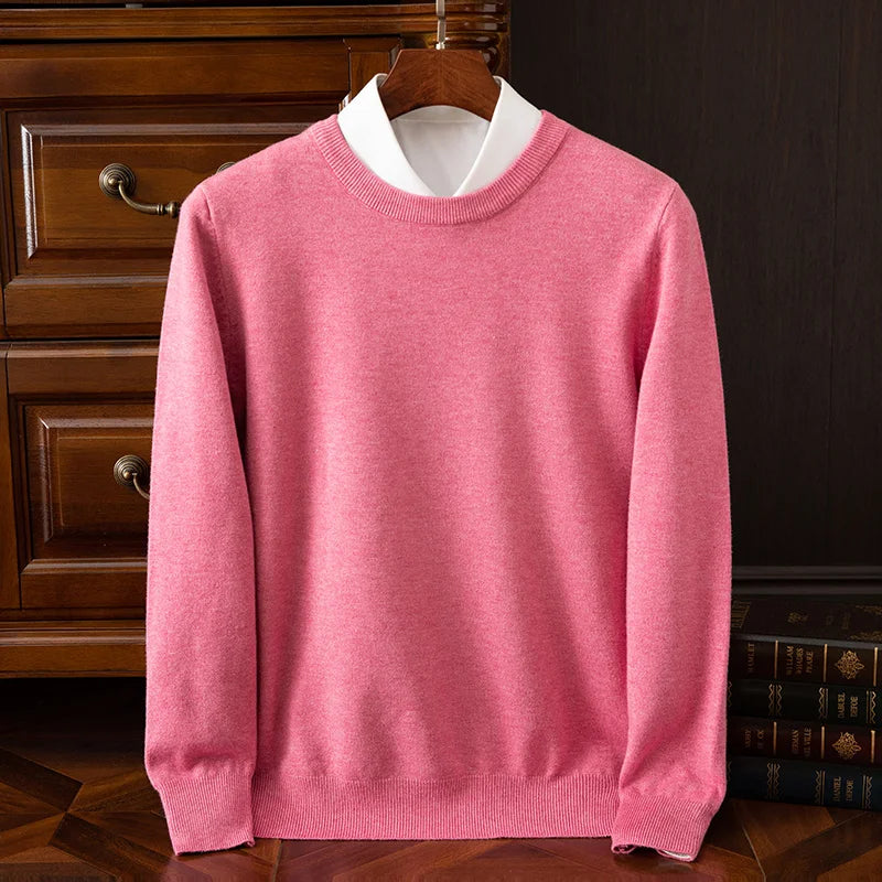 The Oxford – Men’s Merino Wool O-Neck Sweater