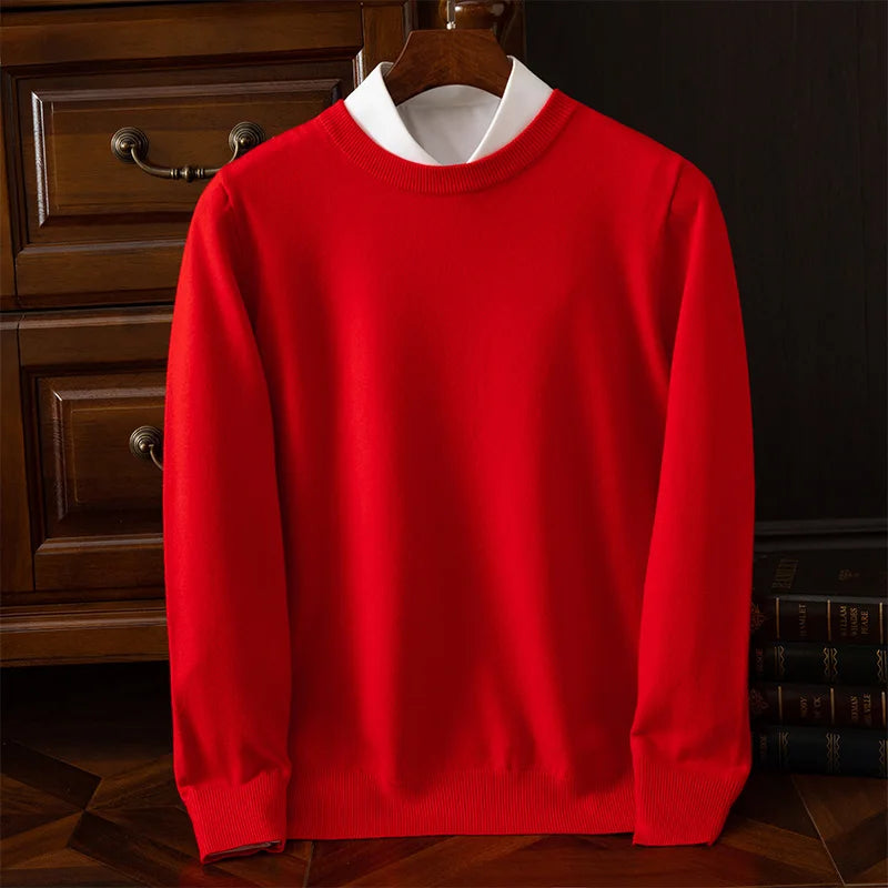The Oxford – Men’s Merino Wool O-Neck Sweater