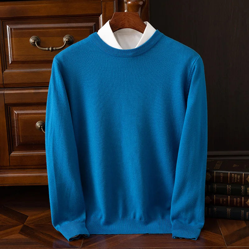 The Oxford – Men’s Merino Wool O-Neck Sweater