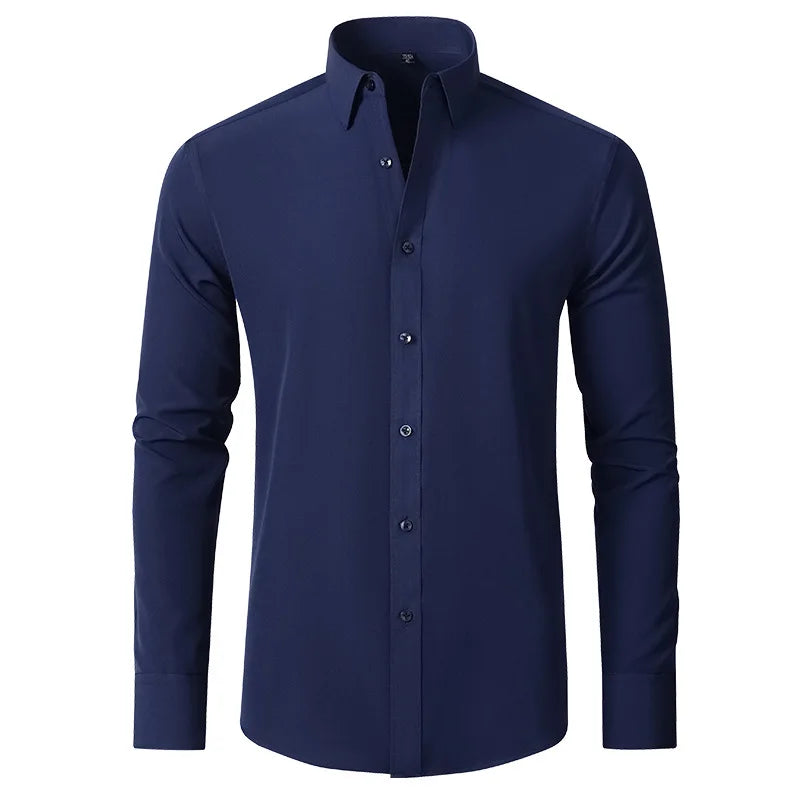 The Milano – Men’s High Elastic Seamless Dress Shirt