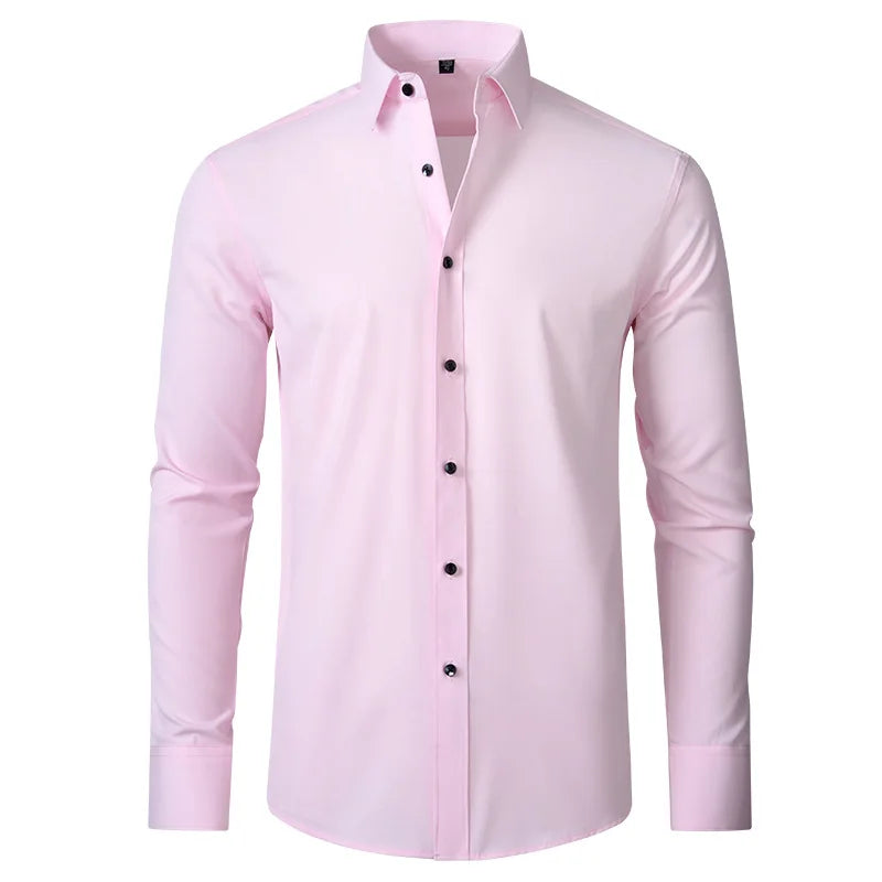 The Milano – Men’s High Elastic Seamless Dress Shirt