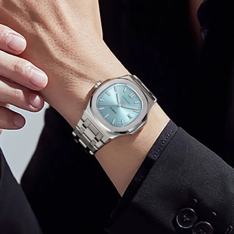 Luxury Men’s Watch – Square Stainless Waterproof