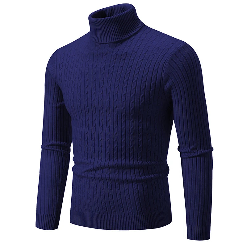 Men’s High Neck Wool Sweater - Oliver