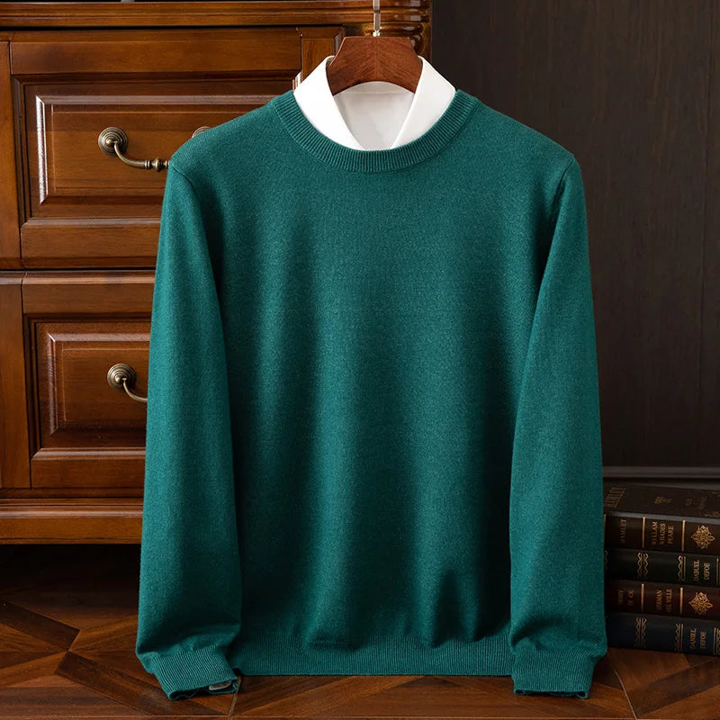 The Oxford – Men’s Merino Wool O-Neck Sweater