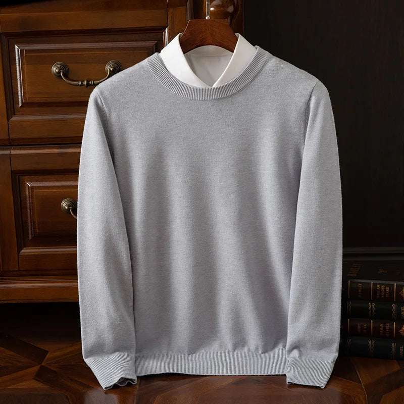 The Oxford – Men’s Merino Wool O-Neck Sweater