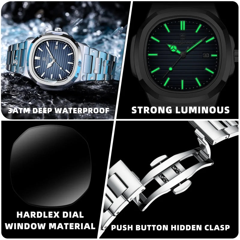 Men’s Luxury Stainless Steel Quartz Watch - Aston