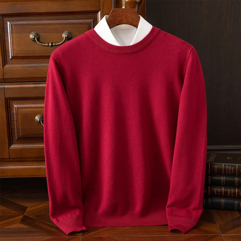 The Oxford – Men’s Merino Wool O-Neck Sweater