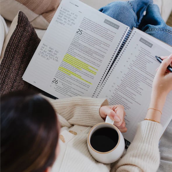 52-Week Journey Through God's Word Hardcover Devotional Study Book