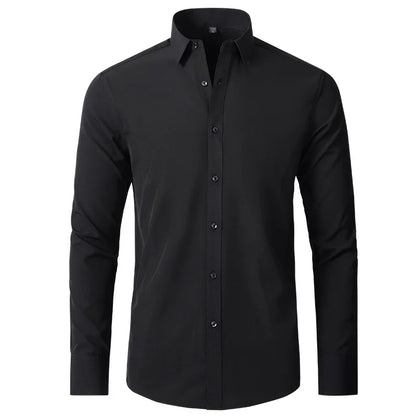 The Milano – Men’s High Elastic Seamless Dress Shirt
