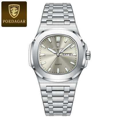 Luminous Quartz Watch Men’s Stainless Steel - Astra