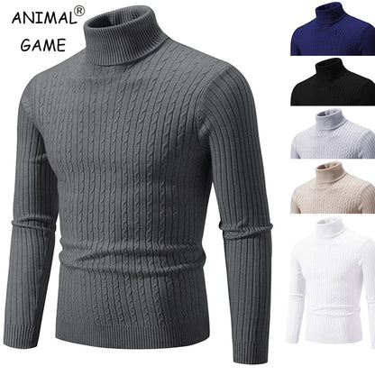 Men’s High Neck Wool Sweater - Oliver