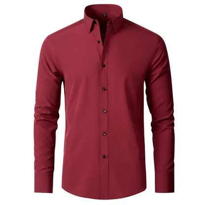 The Milano – Men’s High Elastic Seamless Dress Shirt