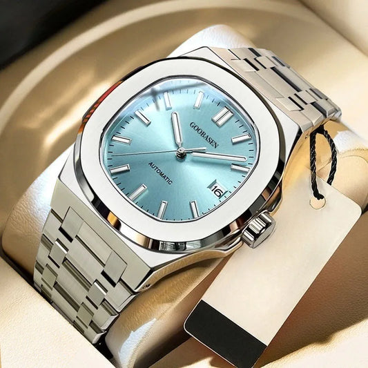 Luxury Men’s Watch – Square Stainless Waterproof