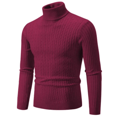 Men’s High Neck Wool Sweater - Oliver
