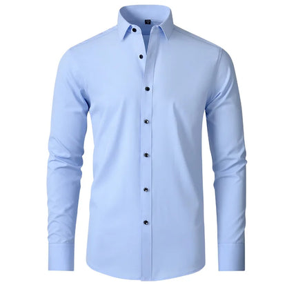 The Milano – Men’s High Elastic Seamless Dress Shirt