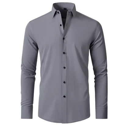 The Milano – Men’s High Elastic Seamless Dress Shirt