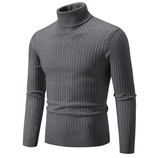 Men’s High Neck Wool Sweater - Oliver