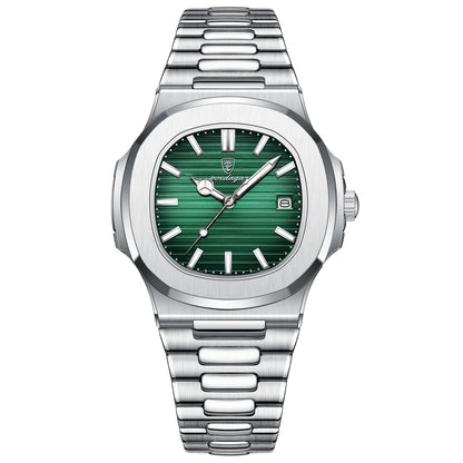 Poedegar Imperial – Men’s Square Stainless Steel Watch