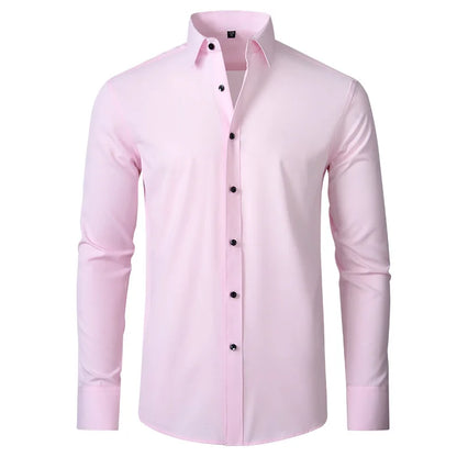 The Milano – Men’s High Elastic Seamless Dress Shirt