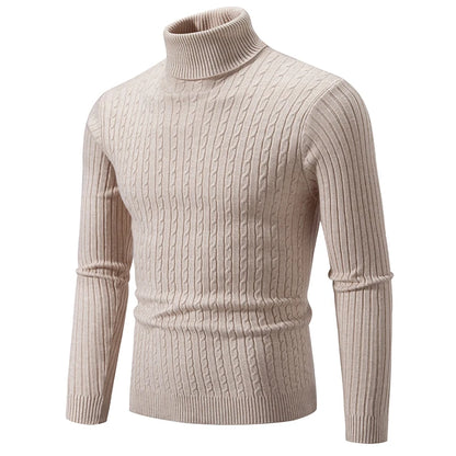 Men’s High Neck Wool Sweater - Oliver