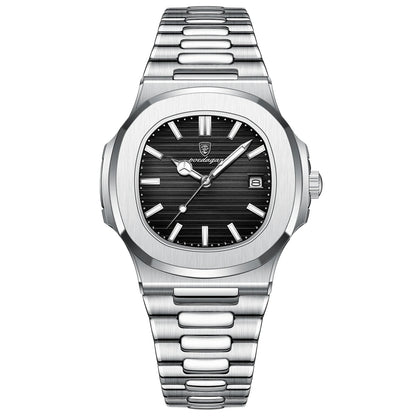 Poedegar Imperial – Men’s Square Stainless Steel Watch